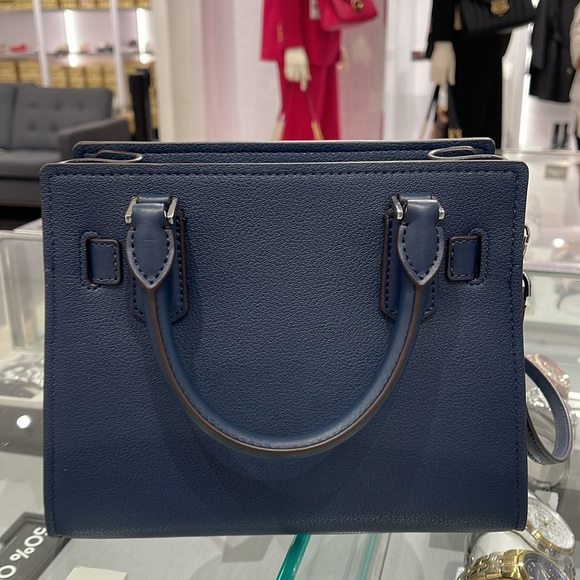 Michael Kors Hamilton Small Satchel Shoulder Crossbody Bag 
Navy Multi 
NWT - Picture 10 of 16